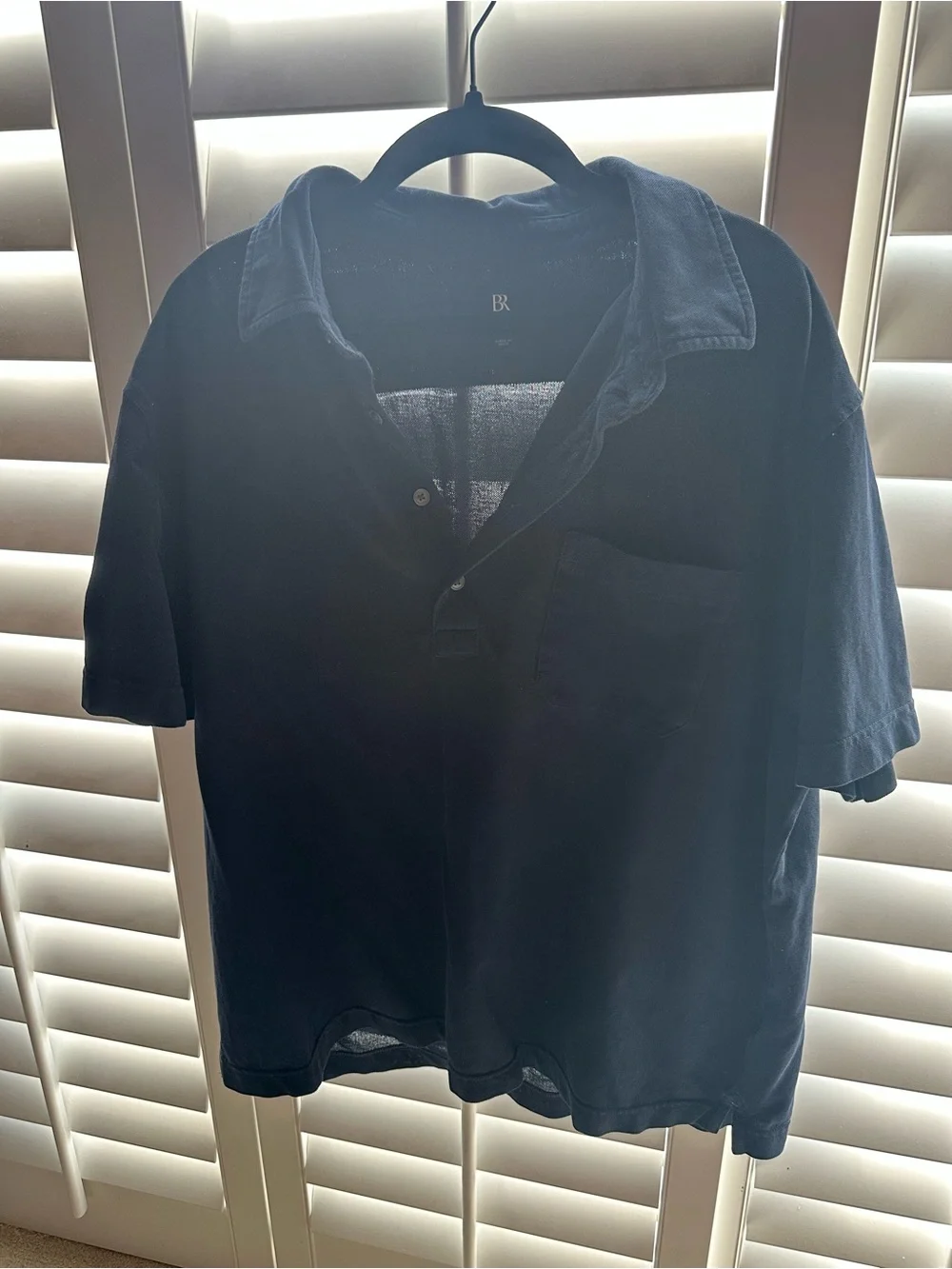 Banana Republic Navy Polo with Chest Pocket
